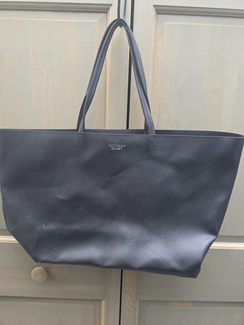 Victoria's Secret Black Pebbled Tote